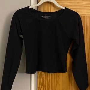 Beyond Yoga Black/ Dark Grey Long Sleeve Top